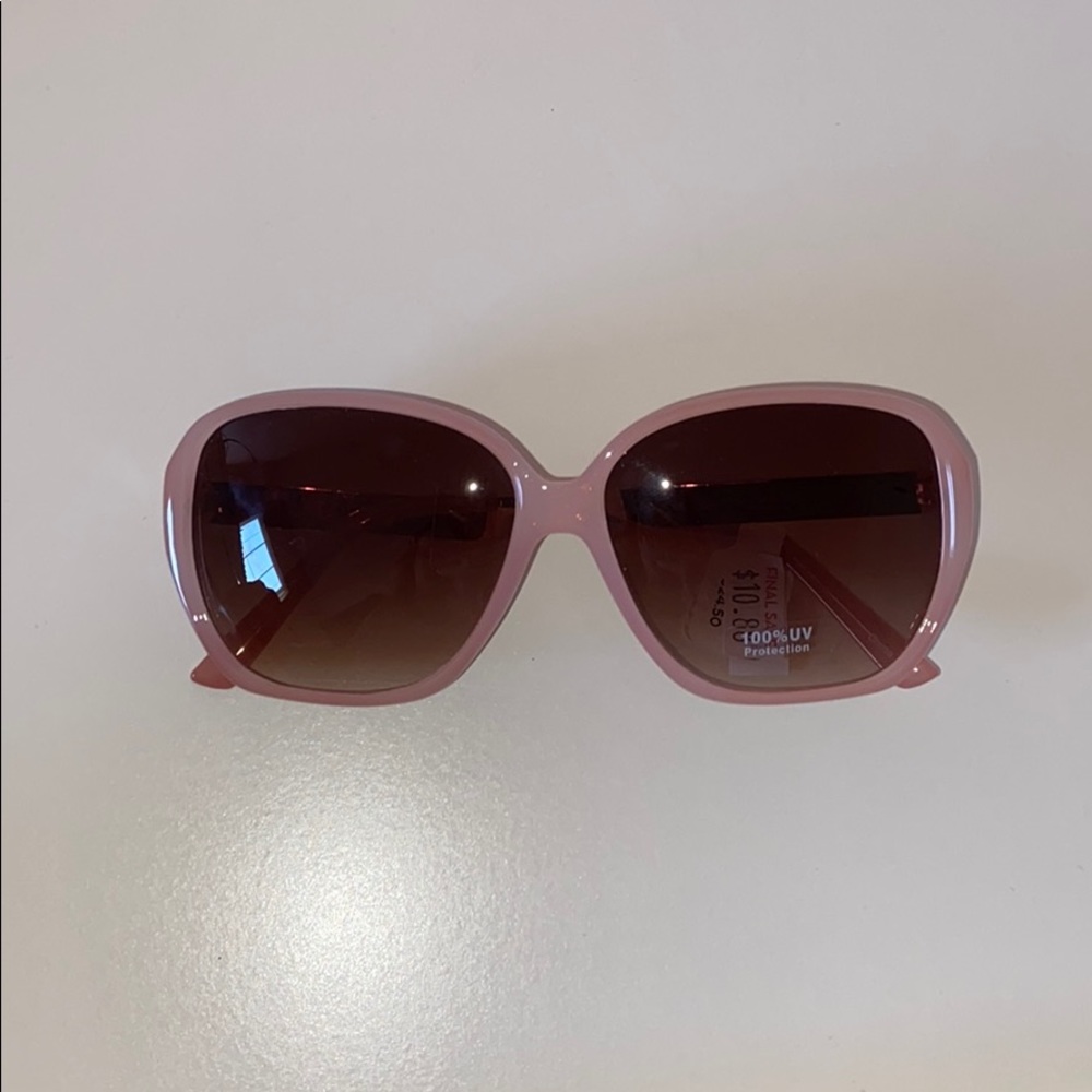 LOFT Women's Pink Frame Butterfly Sunglasses